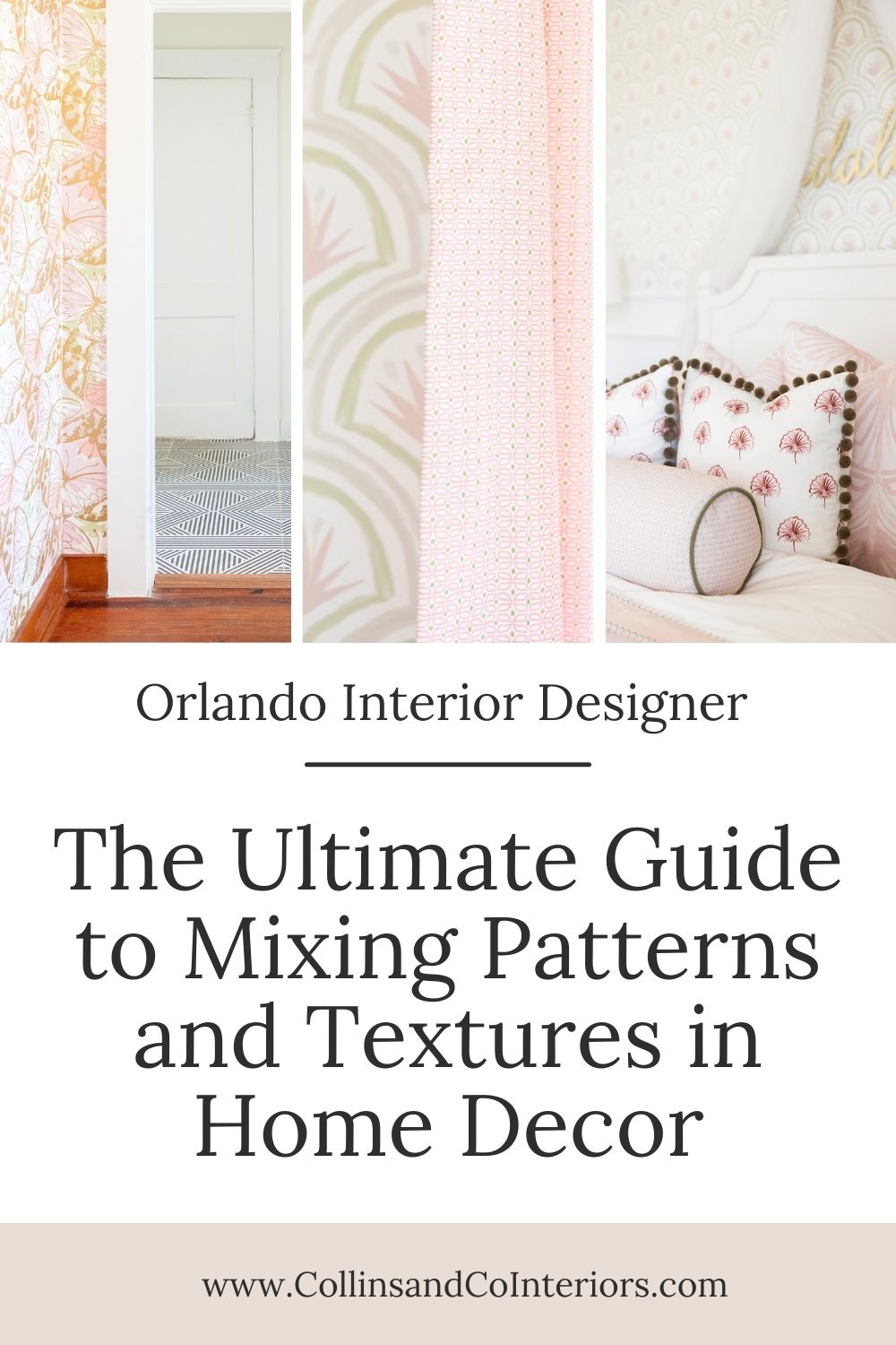 Mixing patterns and textures | Orlando Interior Designer Collins and Co.